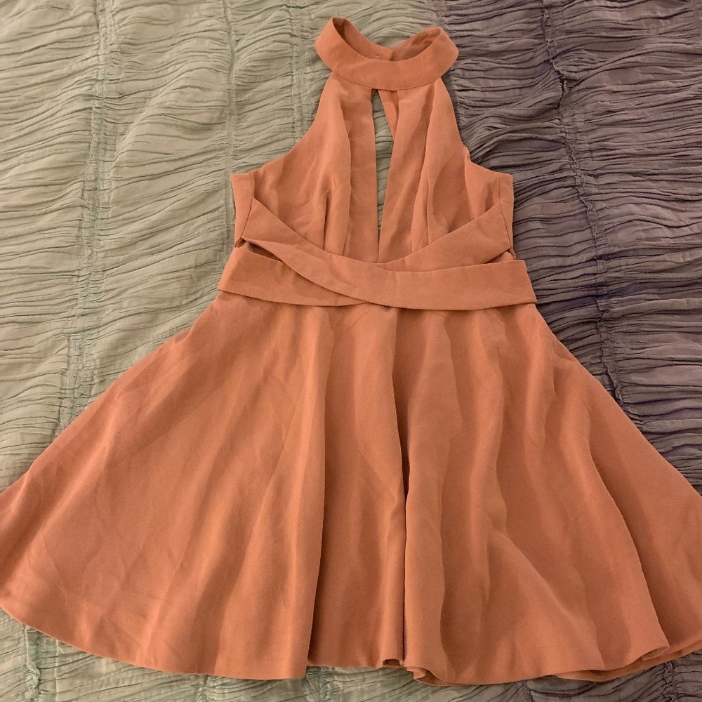 Lulu's Blush Skater Dress